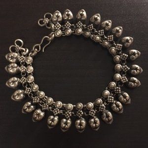 Vintage 90s Indian Lion Metalwork Anklet